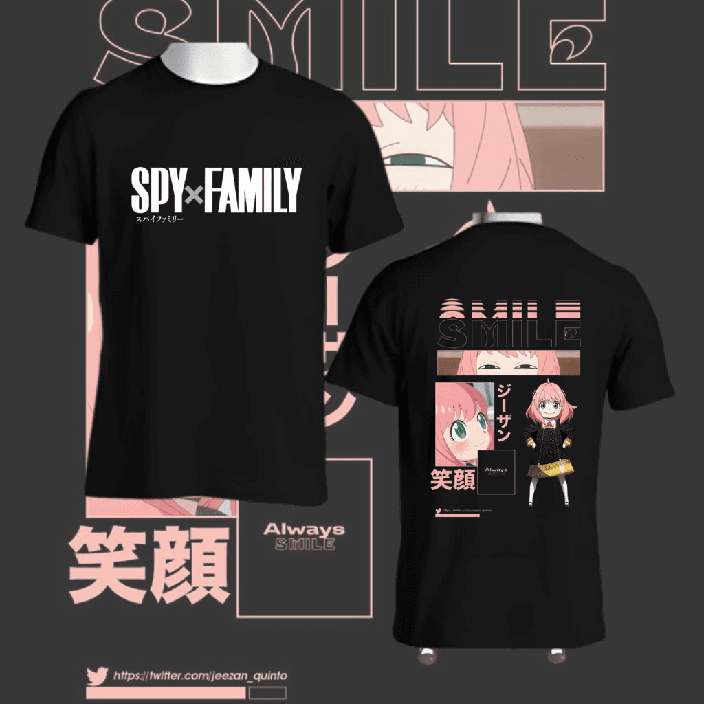 Spy × Family Anya Smile Drop Shoulder Tee